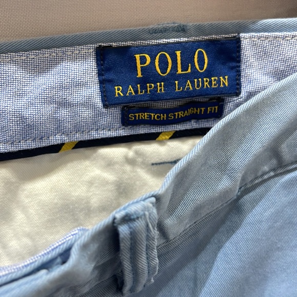 BNWT Polo Ralph Lauren Mens Polo pant 38x32" L Classic fit powder Blue - Picture 4 of 9